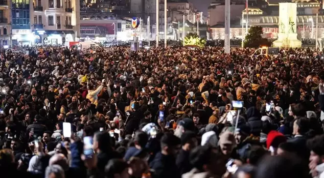 The New Year's excitement in three major cities.