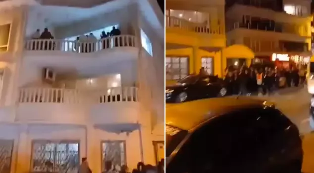 Police raid on New Year's party attended by 400 students.