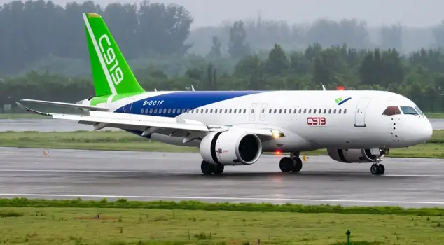 China's domestically produced passenger aircraft C919 has made its first international flight.