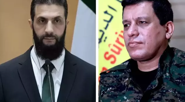 The new leader of Syria, Shara, met with the leader of the SDF, Mazlum Abdi.