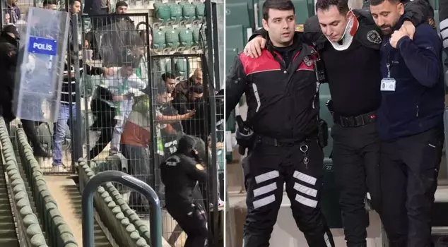 In the Kocaelispor-Iğdır FK match, an incident occurred: One police officer was injured, and 7 people were detained.