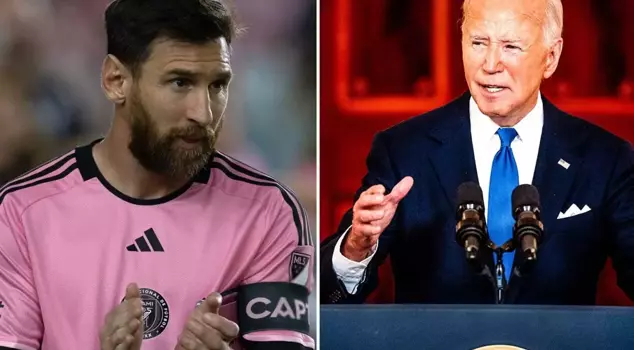 U.S. President Joe Biden awarded the Medal of Freedom to Lionel Messi.