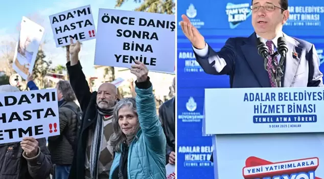 Ekrem İmamoğlu had a confrontation with a citizen who was protesting him from the podium.