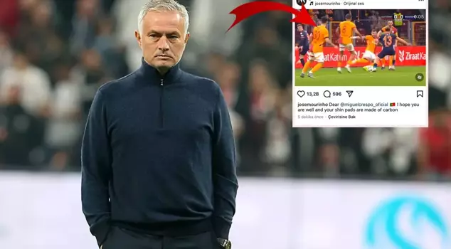 Mourinho makes a sensational reference to Galatasaray! He shared a moment from the match and added a note.