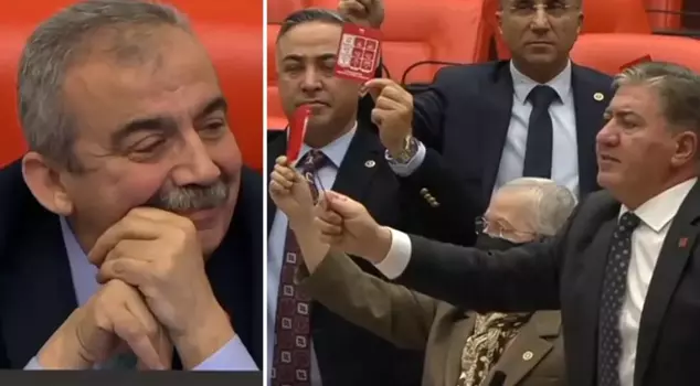 The event where CHP deputies showed a red card to Sırrı Süreyya Önder in the Parliament.