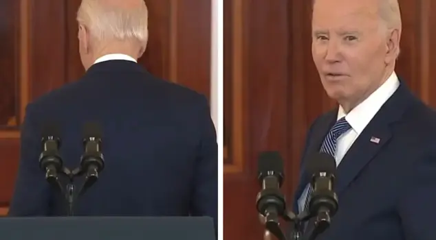 Biden responded to the question, 