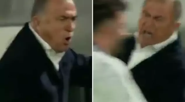 Everyone is talking about these images: Fatih Terim went crazy as his team won in the 90+7th minute.