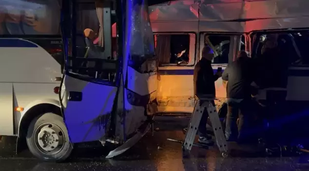 Worker shuttles collided in Manisa: 35 injured.