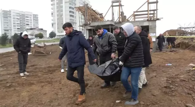 A missing young man was found dead at his father's construction site in Samsun.