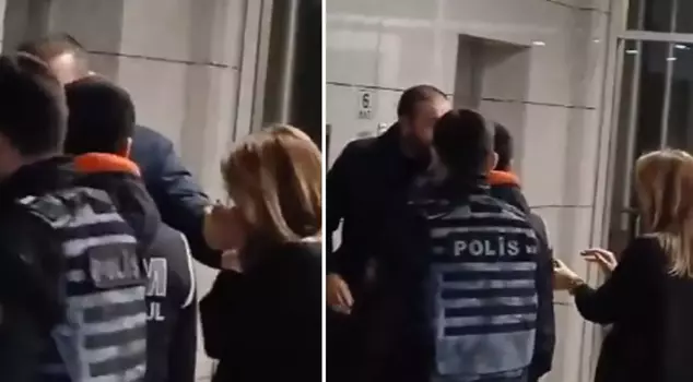 The wife of Beşiktaş Mayor Rıza Akpolat couldn't hold back her tears.