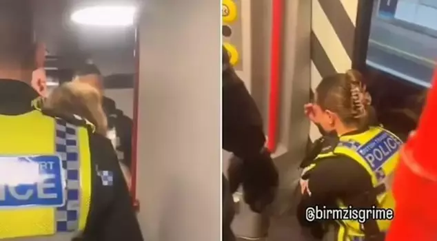 Attack on a female police officer at the train station.