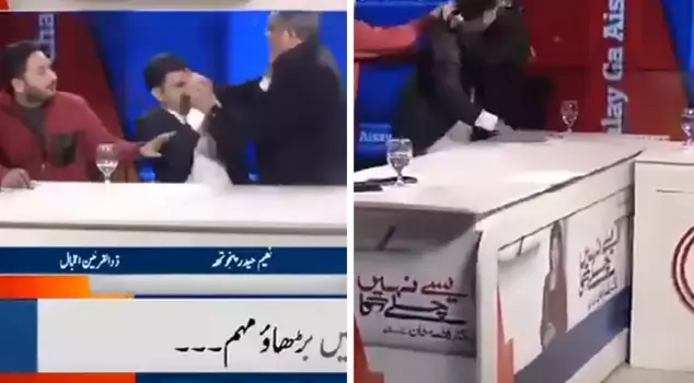 They clashed with each other live on air in Pakistan.