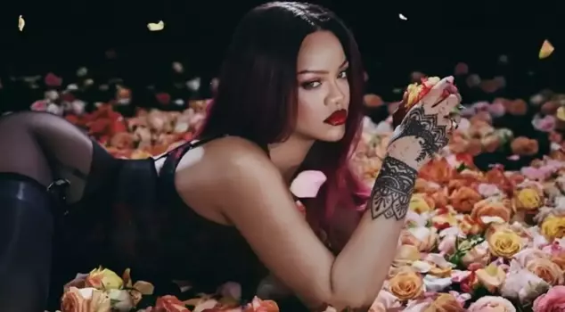 Bold poses from Rihanna! She stepped in front of the camera for her own brand.