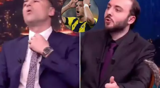 The host's comment was even more explosive: Burak Yılmaz's reaction upon hearing Dzeko's name became a sensation.