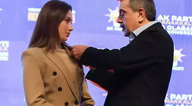 Turkey's youngest mayor has joined the AK Party.