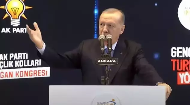 The banner that delighted President Erdoğan at the congress: 