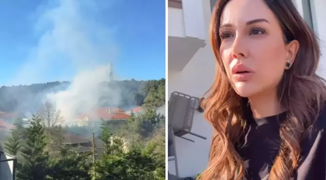 A fire broke out in the complex where Dilan Polat lives! She recorded those moments second by second.