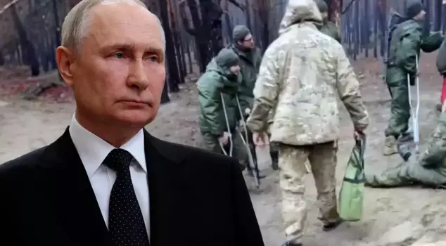 The Russian army is in trouble! They have started sending soldiers with crutches to the front lines.