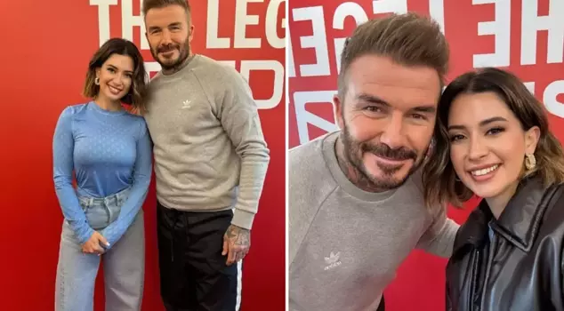 Last year she was rejected... Buse Terim met with David Beckham.