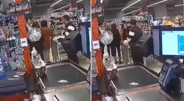 The young woman who was fired caused a scene in the supermarket: 