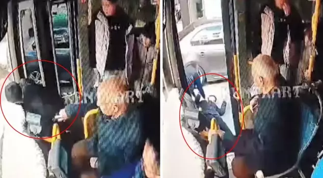 The child who fainted on the bus fell to the ground when the driver opened the door, and his skull was fractured.