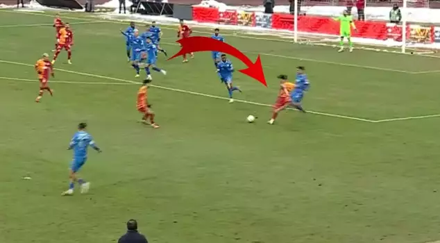 The stunning goal from Galatasaray's young star that left everyone speechless.