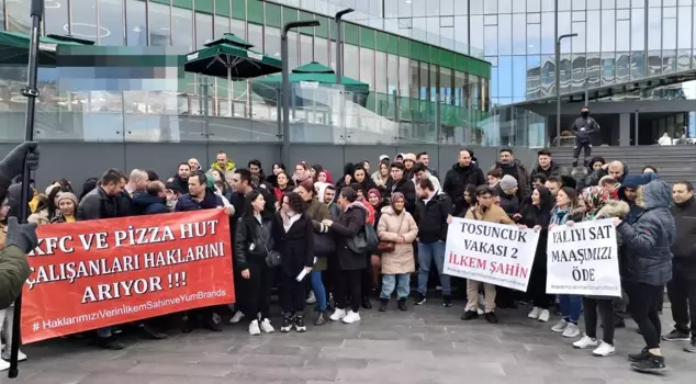 KFC and Pizza Hut workers are on strike.