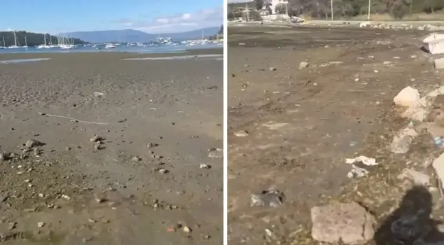 The footage taken in Izmir after the earthquakes in the Aegean region has raised concerns.