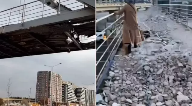 The final state of the overpass next to the metro in Ankara is as follows.