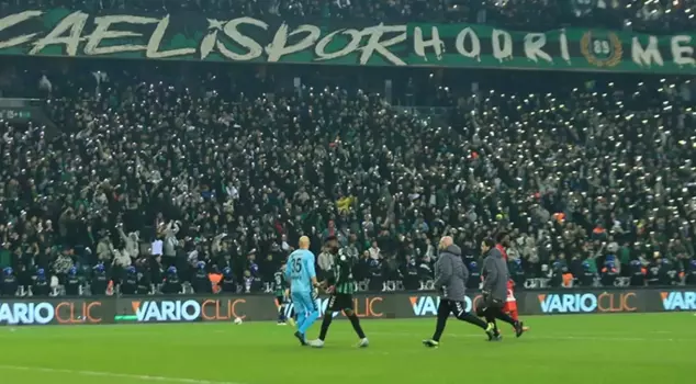 A 16-year-old Kocaelispor fan fell from the stands from several meters high.