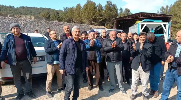 In Adıyaman, villagers organized a protest against the concrete plant.