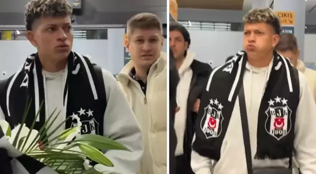 Beşiktaş's new transfer was taken by surprise at Istanbul Airport.