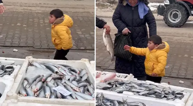 The child who cried because they couldn't catch any fish! Fortunately, it had a happy ending.