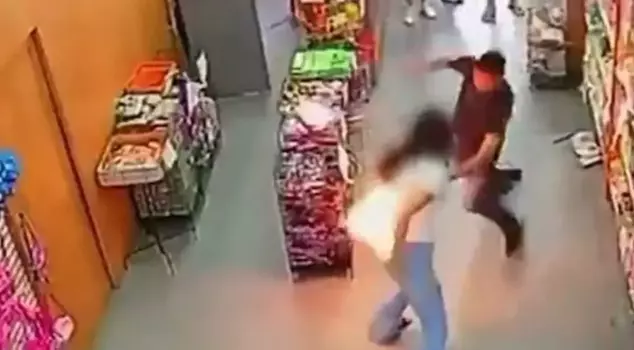 A woman's phone exploded in her back pocket at a supermarket in Brazil.