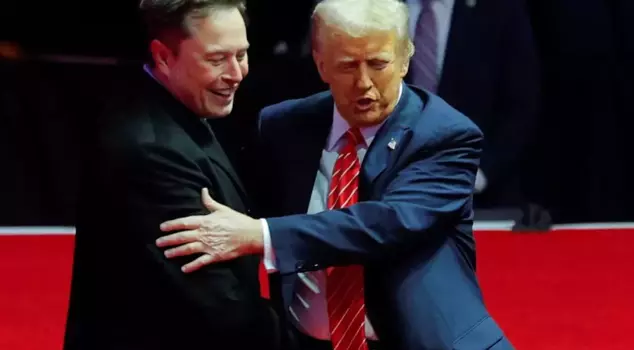 Trump mocked the news about himself and Musk.