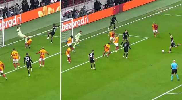 Günay made a mark in the first half: Incredible chance in front of Galatasaray's goal.