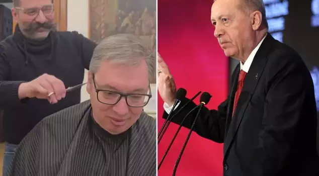 The President of Serbia, Vucic, compared his barber to President Erdoğan's bodyguard.