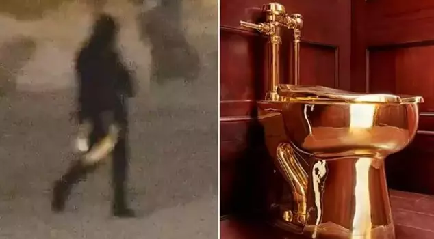 Thieves stole a gold toilet worth £4.75 million from the palace.