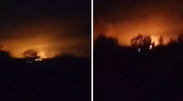 Airstrike from Israel to the south of Damascus! A fire broke out in the area.