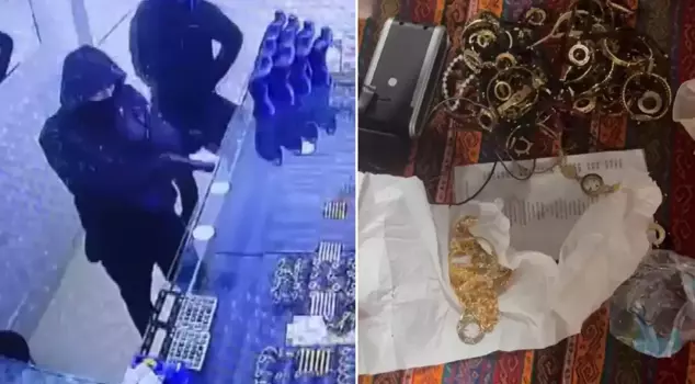 They stole imitation jewelry thinking it was gold! They were caught in an operation like a movie.