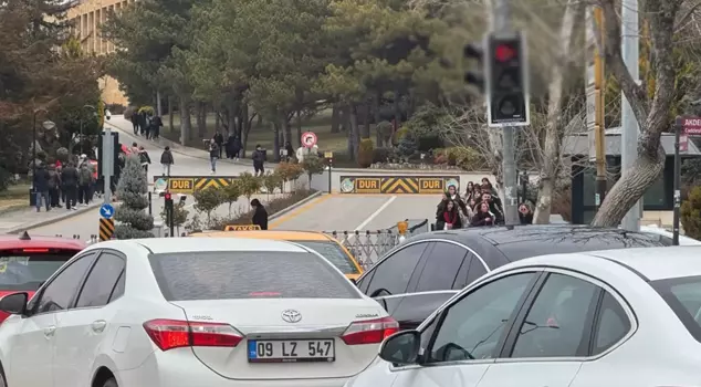 Those who saw the traffic lights were delighted! They got out of their vehicles and took photos.