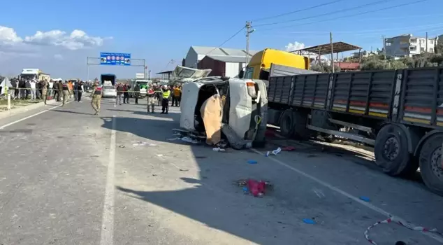 Accident like a massacre in Hatay: 6 dead, 8 injured.