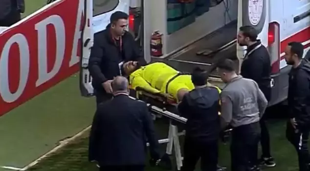 Terrifying moments in the Super League: Vedat Karakuş was taken to the hospital.