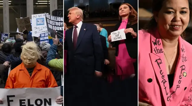 Protest shock at Trump's first congress: There will be no dictator in the USA.