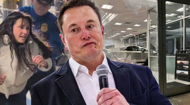 Protesters stormed Tesla, and gunshots were heard in succession in New York.