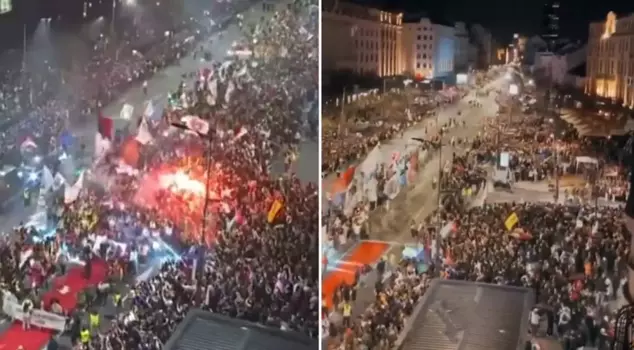 They haven't forgotten the accident in which 15 people died! University students are once again on the streets in Serbia.