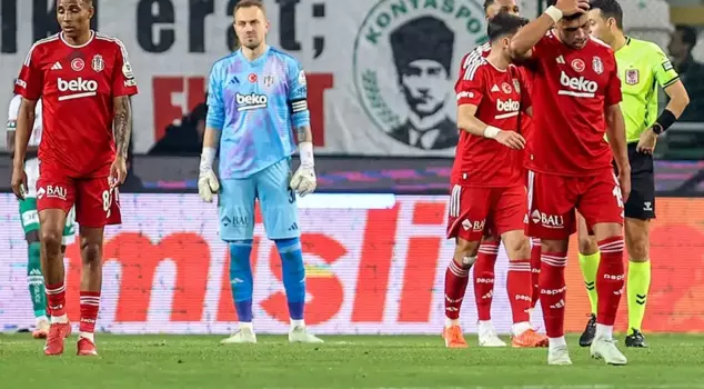 Beşiktaş lost to Konyaspor 1-0 with 9 players.