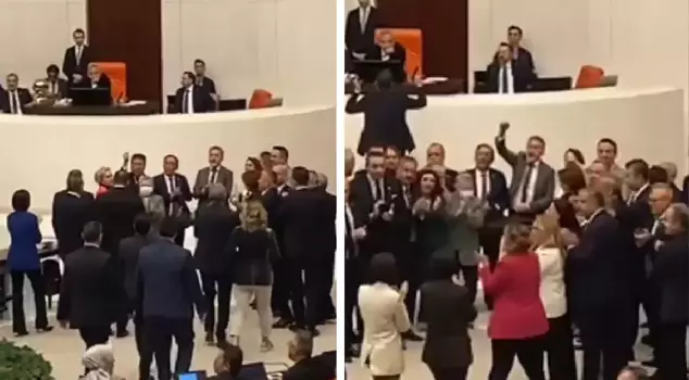 Reactions poured in against the cancellation of İmamoğlu's diploma! Protest in the Parliament.