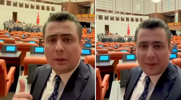 Osman Gökçek's words, who filmed and shared a video from the Parliament, angered the opposition.