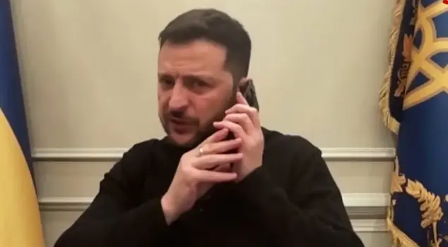 Surprise phone call to Zelensky live on air: I'll call you back later.